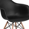 image:imageFlash Furniture Alonza Series Green Plastic Chair with Wooden LegsBlack