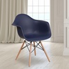 image:imageFlash Furniture Alonza Series Green Plastic Chair with Wooden LegsNavy