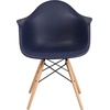 image:imageFlash Furniture Alonza Series Green Plastic Chair with Wooden LegsNavy