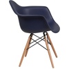 image:imageFlash Furniture Alonza Series Green Plastic Chair with Wooden LegsNavy
