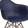 image:imageFlash Furniture Alonza Series Green Plastic Chair with Wooden LegsNavy