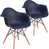 image:imageFlash Furniture Alonza Series Green Plastic Chair with Wooden LegsNavy