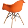 image:imageFlash Furniture Alonza Series Green Plastic Chair with Wooden LegsOrange