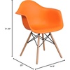 image:imageFlash Furniture Alonza Series Green Plastic Chair with Wooden LegsOrange