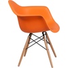 image:imageFlash Furniture Alonza Series Green Plastic Chair with Wooden LegsOrange