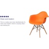 image:imageFlash Furniture Alonza Series Green Plastic Chair with Wooden LegsOrange
