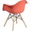 image:imageFlash Furniture Alonza Series Green Plastic Chair with Wooden LegsPeach