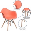 image:imageFlash Furniture Alonza Series Green Plastic Chair with Wooden LegsPeach