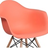 image:imageFlash Furniture Alonza Series Green Plastic Chair with Wooden LegsPeach