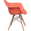image:imageFlash Furniture Alonza Series Green Plastic Chair with Wooden LegsPeach