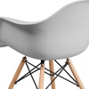 image:imageFlash Furniture Alonza Series Green Plastic Chair with Wooden LegsWhite