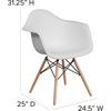 image:imageFlash Furniture Alonza Series Green Plastic Chair with Wooden LegsWhite