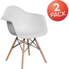 image:imageFlash Furniture Alonza Series Green Plastic Chair with Wooden LegsWhite