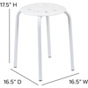 image:imageFlash Furniture Bailey Plastic Nesting Stack Stools 175Height Assorted Colors 5 PackAssorted