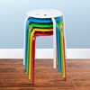 image:imageFlash Furniture Bailey Plastic Nesting Stack Stools 175Height Assorted Colors 5 PackAssorted