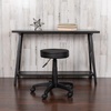 image:imageFlash Furniture Baker Black Adjustable Doctors Stool on Wheels with Ergonomic Molded Seat