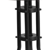 image:imageFlash Furniture Barker 28 Round Tempered Glass Metal Table with Gray Rattan EdgingClearBlack Rattan