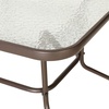 image:imageFlash Furniture Bellamy 2375 Round IndoorOutdoor Tempered Glass Metal Frame Side TableClear TopBronze Frame
