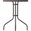 image:imageFlash Furniture Bellamy 2375 Round IndoorOutdoor Tempered Glass Metal Frame Side TableClear TopBronze Frame