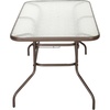 image:imageFlash Furniture Bellamy 2375 Round IndoorOutdoor Tempered Glass Metal Frame Side TableClear TopBronze Frame