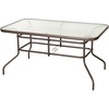 image:imageFlash Furniture Bellamy 2375 Round IndoorOutdoor Tempered Glass Metal Frame Side TableClear TopBronze Frame