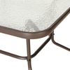 image:imageFlash Furniture Bellamy 2375 Round IndoorOutdoor Tempered Glass Metal Frame Side TableClear TopBronze Frame