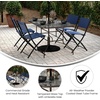 image:imageFlash Furniture Bellamy 2375 Round IndoorOutdoor Tempered Glass Metal Frame Side TableClear TopBronze Frame