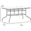 image:imageFlash Furniture Bellamy 2375 Round IndoorOutdoor Tempered Glass Metal Frame Side TableClear TopSilver Frame