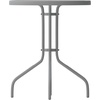 image:imageFlash Furniture Bellamy 2375 Round IndoorOutdoor Tempered Glass Metal Frame Side TableClear TopSilver Frame