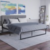 image:imageFlash Furniture Bentley 14 Metal Platform Bed Frame  Black FrameSteel Slat Supports  125 Underbed Storage  No Box Spring Needed  Quick Lock FunctionalityKing