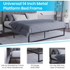 image:imageFlash Furniture Bentley 14 Metal Platform Bed Frame  Black FrameSteel Slat Supports  125 Underbed Storage  No Box Spring Needed  Quick Lock FunctionalityKing
