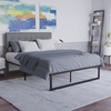 image:imageFlash Furniture Bentley 14 Metal Platform Bed Frame  Black FrameSteel Slats  125 Underbed Storage  No Box Spring Needed  Quick Lock FunctionalityQueen