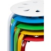 image:imageFlash Furniture Bentley Plastic Nesting Stack Stools 115Height Assorted Colors 5 Pack