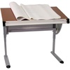 image:imageFlash Furniture Berkley Adjustable Drawing and Drafting Table with Pewter Frame