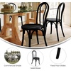 image:imageFlash Furniture Betsy Commercial Solid Wood Dining Chair Thonet Style Stackable Design Mortise and Tenon 350 lbs Static Weight Capacity Early AmericanBlack