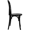 image:imageFlash Furniture Betsy Commercial Solid Wood Dining Chair Thonet Style Stackable Design Mortise and Tenon 350 lbs Static Weight Capacity Early AmericanBlack