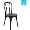 image:imageFlash Furniture Betsy Commercial Solid Wood Dining Chair Thonet Style Stackable Design Mortise and Tenon 350 lbs Static Weight Capacity Set of 2 White WashEarly American Wood