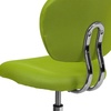image:imageFlash Furniture Beverly MidBack Swivel Mesh Office Chair with Padded Seat HeightAdjustable Ergonomic Padded Office Desk Chair BlackChromeApple Green