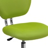 image:imageFlash Furniture Beverly MidBack Swivel Mesh Office Chair with Padded Seat HeightAdjustable Ergonomic Padded Office Desk Chair BlackChromeApple Green