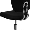 image:imageFlash Furniture Beverly MidBack Swivel Mesh Office Chair with Padded Seat HeightAdjustable Ergonomic Padded Office Desk Chair BlackChromeBlack