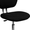 image:imageFlash Furniture Beverly MidBack Swivel Mesh Office Chair with Padded Seat HeightAdjustable Ergonomic Padded Office Desk Chair BlackChromeBlack