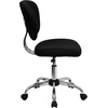 image:imageFlash Furniture Beverly MidBack Swivel Mesh Office Chair with Padded Seat HeightAdjustable Ergonomic Padded Office Desk Chair BlackChromeBlack