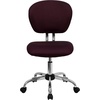 image:imageFlash Furniture Beverly MidBack Swivel Mesh Office Chair with Padded Seat HeightAdjustable Ergonomic Padded Office Desk Chair BlackChromeBurgundy