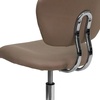 image:imageFlash Furniture Beverly MidBack Swivel Mesh Office Chair with Padded Seat HeightAdjustable Ergonomic Padded Office Desk Chair BlackChromeCoffee Brown