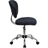 image:imageFlash Furniture Beverly MidBack Swivel Mesh Office Chair with Padded Seat HeightAdjustable Ergonomic Padded Office Desk Chair BlackChromeGrey