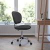 image:imageFlash Furniture Beverly MidBack Swivel Mesh Office Chair with Padded Seat HeightAdjustable Ergonomic Padded Office Desk Chair BlackChromeGrey