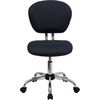 image:imageFlash Furniture Beverly MidBack Swivel Mesh Office Chair with Padded Seat HeightAdjustable Ergonomic Padded Office Desk Chair BlackChromeGrey