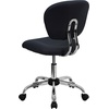 image:imageFlash Furniture Beverly MidBack Swivel Mesh Office Chair with Padded Seat HeightAdjustable Ergonomic Padded Office Desk Chair BlackChromeGrey