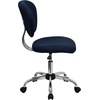 image:imageFlash Furniture Beverly MidBack Swivel Mesh Office Chair with Padded Seat HeightAdjustable Ergonomic Padded Office Desk Chair BlackChromeNavy
