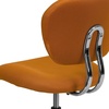image:imageFlash Furniture Beverly MidBack Swivel Mesh Office Chair with Padded Seat HeightAdjustable Ergonomic Padded Office Desk Chair BlackChromeOrange